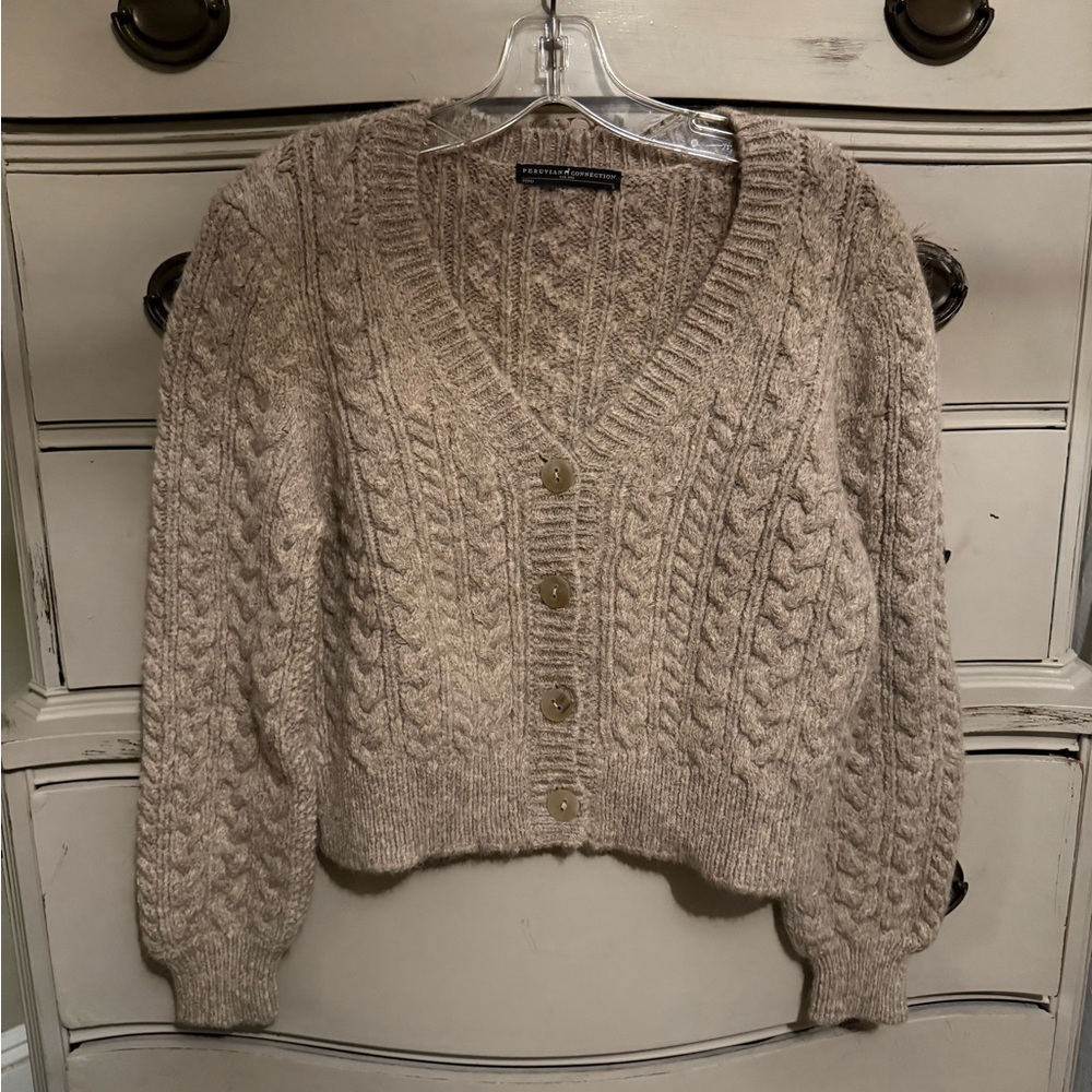 Peruvian Connection Alpaca Cardigan Sweater S